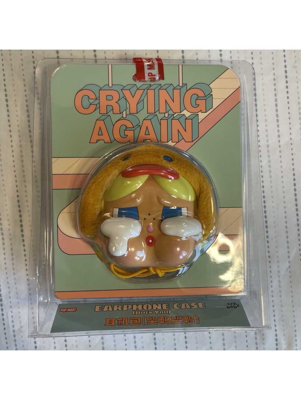 Pop Mart Crybaby Crying Again Series Earphone Case- DUCK YOU / Earphone Bag